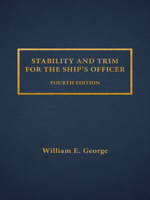 cover image of Stability and Trim for the Ship's Officer